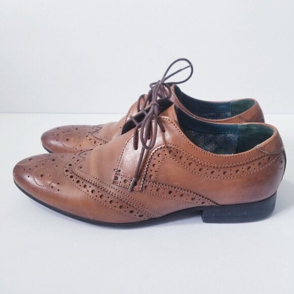 Ted Baker London Vineey Derby Wingtip Mens Oxford Leather Shoes Size 7 - Picture 2 of 7